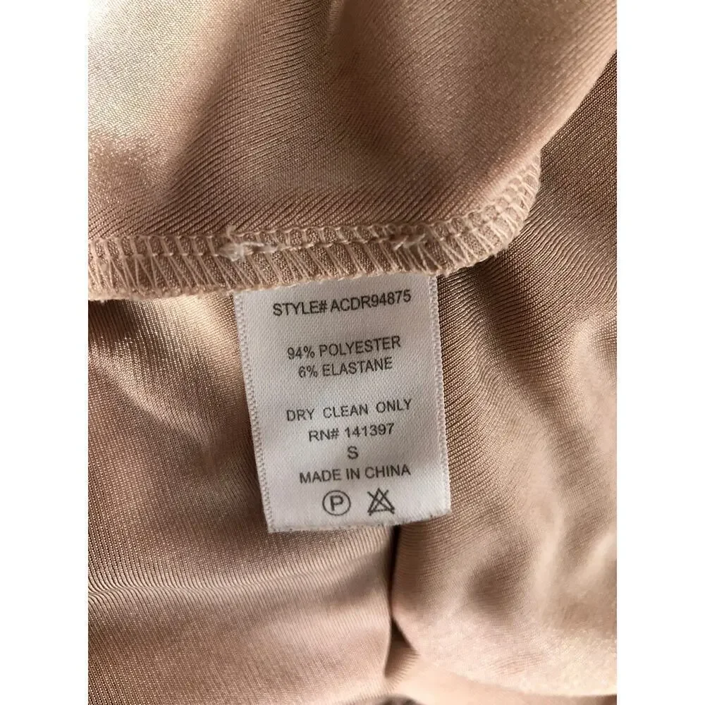 ASTR Melonie Dress Knit Long Sleeve Surplice Neck High Low Hem Wrap Maxi Pink S